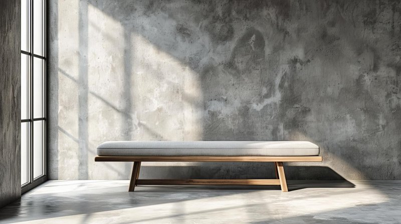 Beton ciré meubelen voor een modern interieur